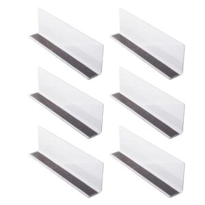 ultechnovo 6pcs shelf divider desk bookshelf trash magnetic shelves clear shelf separators plastic drawer drawers plastic acrylic shelf separators desk book shelf milk desk rack partition pvc