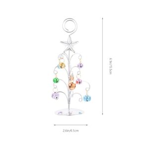 BinaryABC Christmas Tree Shape Photo Holder,Xmas Tree Place Card Holder Memo Holders,Christmas Table Ornaments (Colorful)