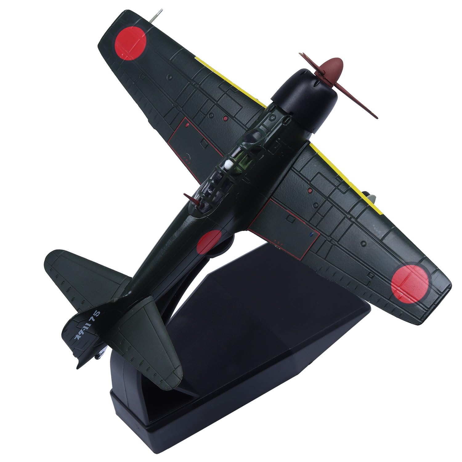 Udnorbay Japanese A6M Zero Fighter Attack Plane Model 1:72 Diecast Military Airplane Models Green