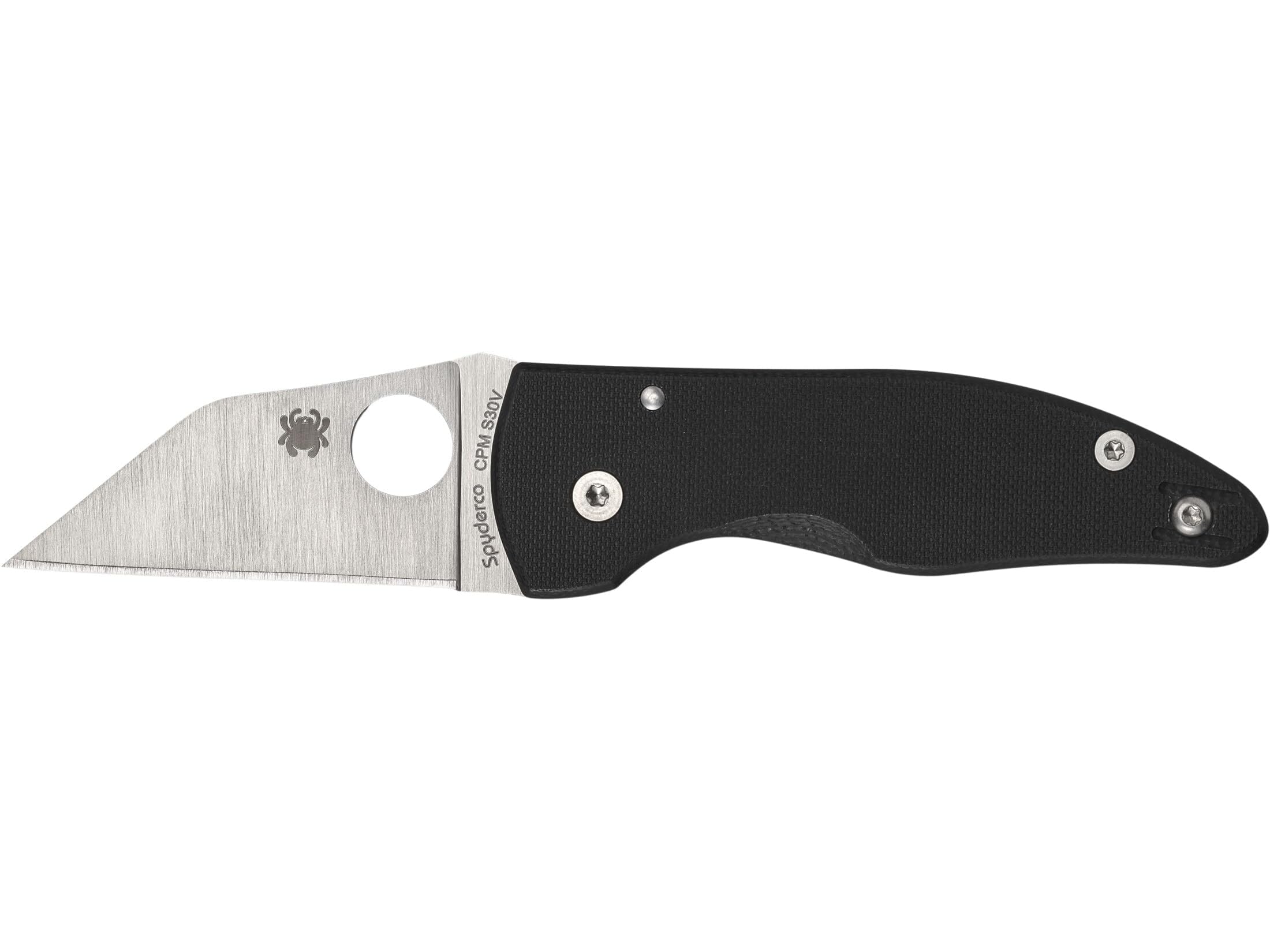 Spyderco Knives Microjimbo C264GP Black G-10 and CPM-S30V Stainless Pocket Knife