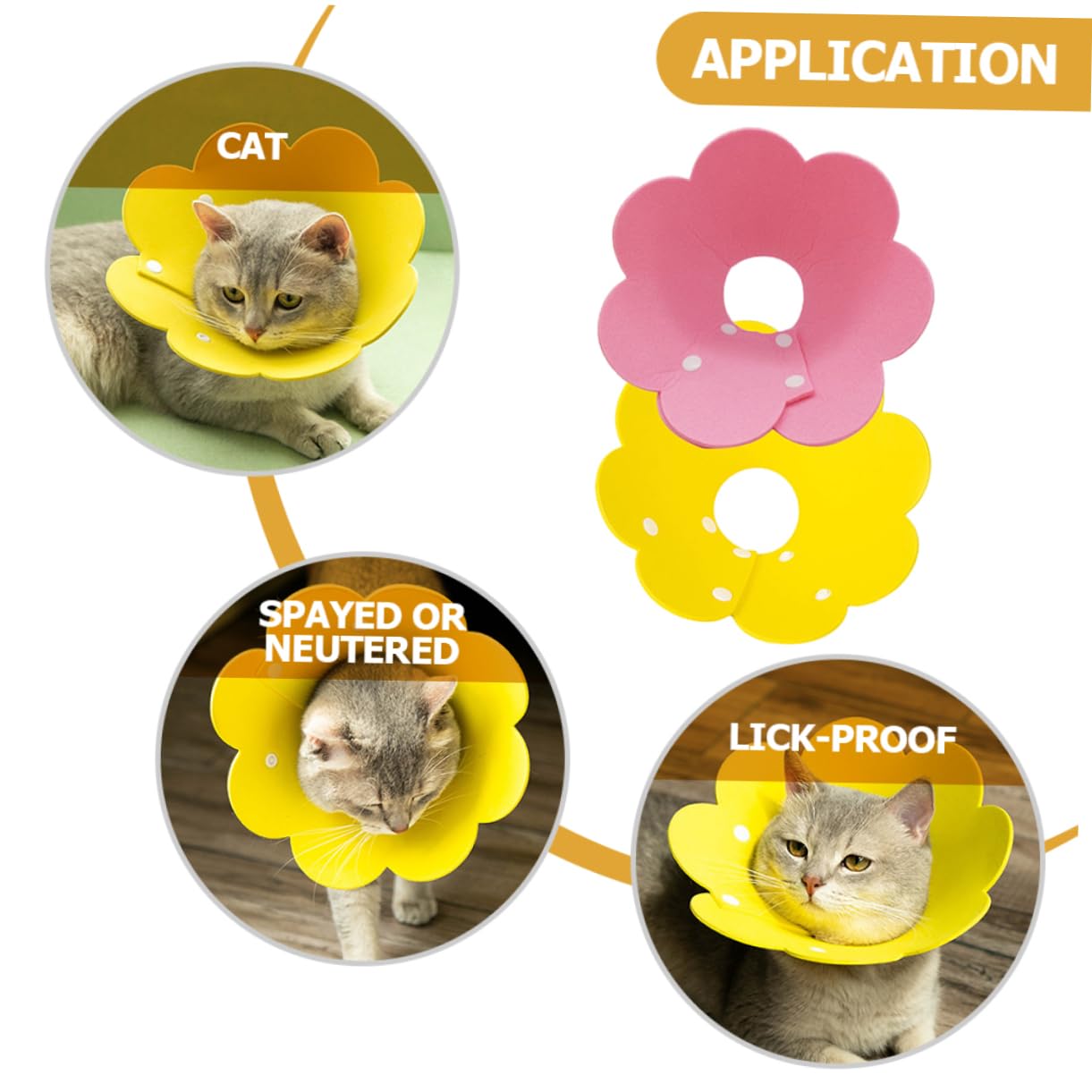 Balacoo 10 Pcs Sponge cat Headgear Chocker cat Cone Collar Soft cat Neck Collar Soft cat Cone cat Cones to Stop Licking Small cat Collar Decorative pet Neck Collar The cat eva pet Ball