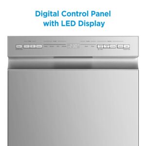 Midea MDF18A1AST Built-in Dishwasher with 8 Place Settings, 6 Washing Programs, Stainless Steel Tub, Heated Dry, Energy Star