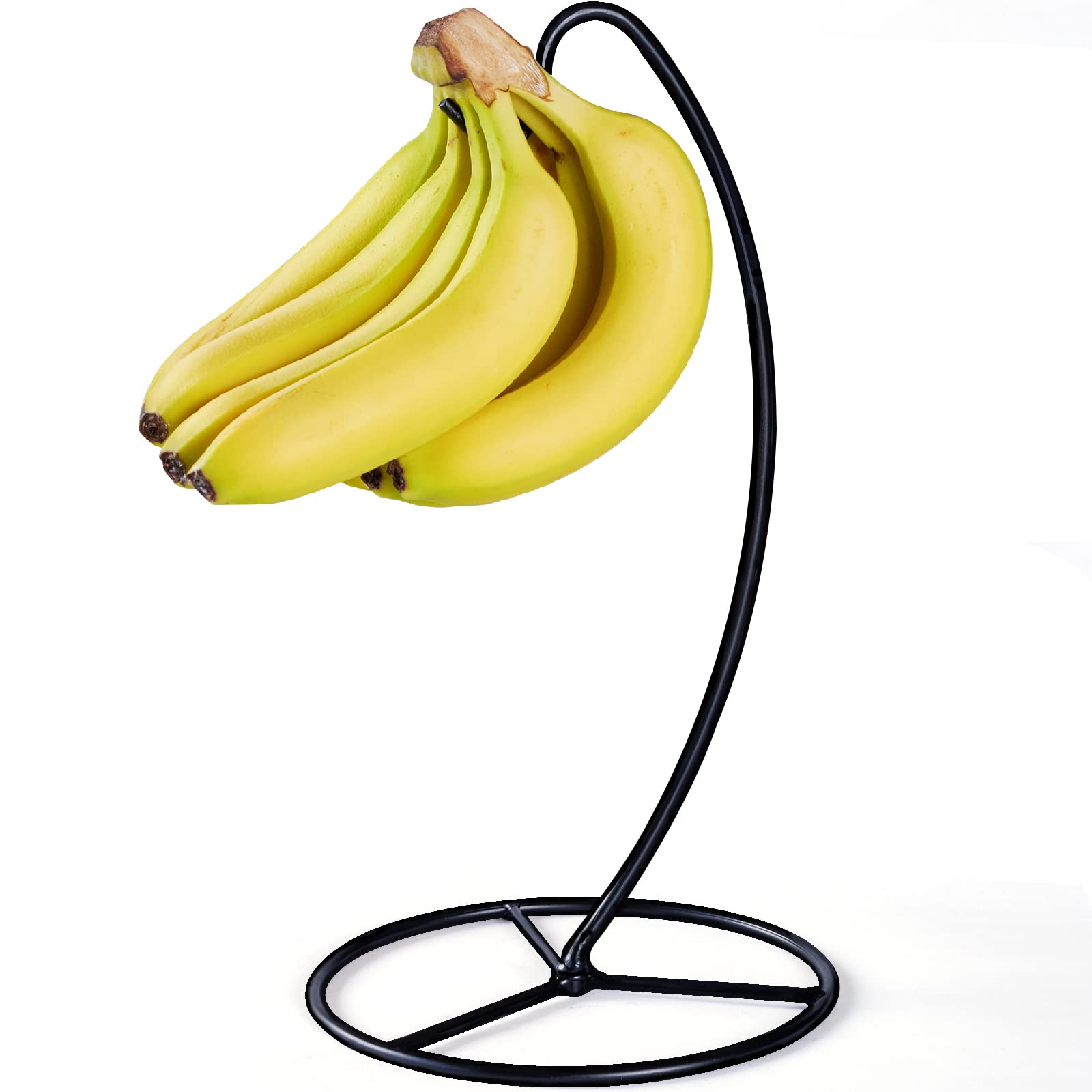 FFQ Banana Holder Stand,Banana Hanger Tree Stand Hook for Kitchen Countertop, Banana Hook Stand hold 15lb banana