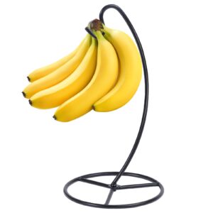 ffq banana holder stand,banana hanger tree stand hook for kitchen countertop, banana hook stand hold 15lb banana