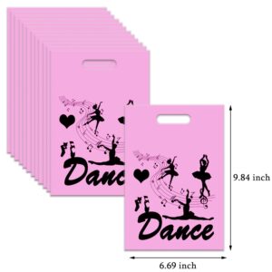 BignzwUra 50PCS Ballet Dance Themed Party Favor Bags - Dacing/Dance Movements Ballerina Baby Shower First 21st Birthday Party Decorations Favors Supplies Table Decor Gift Goodie Bags