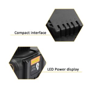 waitley 20V 6.0A Replacement Battery Compatible with Dewalt DCB200 DCD DCF DCG Series Cordless Power Tools