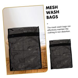 CHILDWEET 8pcs Black Laundry Bag Black Mesh Bags Lingerie Bra Mesh Bags for Travel Washing Machine Pouches Mesh Zipper Wash Bag Bra Bags for Laundry Mesh Bags for Laundry Washing Bags Black