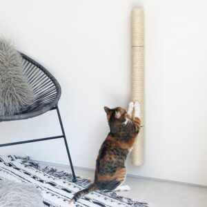 xympo 34" wall mounted cat scratcher, sisal scratching post