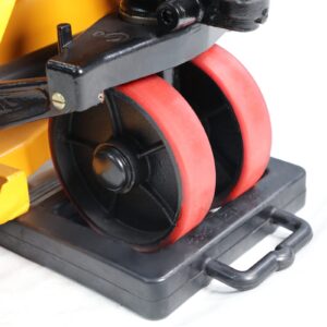 Rubber Pallet Jack Stopper Wheel Truck Chock Heavy Duty Pallet Jack Chock, Black Stop Chock for Truck Pallet Jack 14.2" Length x 11.4" Width x 2" Height