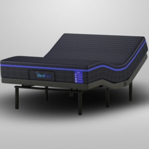 iDealBed S4 Nebula Luxury Hybrid Mattress + 4i Custom Adjustable Bed Sleep System, Comfort, Cooling & Support, Advanced Silent Operation, Massage (Medium Firm, Full)