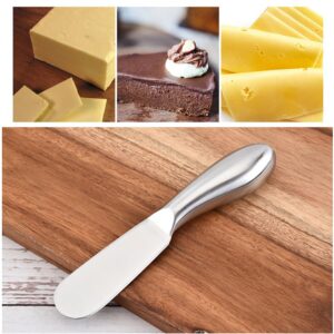 Xhziy VAKTOK Butter Knife/Durable Stainless Steel Cheese Butter Spreader Knife/Durable Stainless steel multi-purpose cheese and butter spread knife pastry making handy little assistant-1PCS