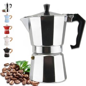 ditosh 2 cup aluminum espresso stovetop coffeemaker percolator italian coffee maker moka express classic cafe maker for italian and cuban café brewing greca coffee maker 100ml 3.3oz