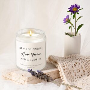 House Warming Gifts New Home, Housewarming Gift for New House - Lavender Scented Candle - New Home Housewarming Gift Ideas, New Homeowner Gifts House Warming Decoration for Friend Women Men