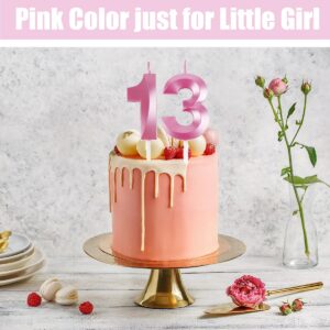 13th Birthday Candle Sash and Tiara Sets,It's My 13th Birthday Sash Rhinestone Crown Happy Birthday Cake Topper 32inch Foil Balloon for Girls 13th Birthday Gift Party Decorations Supplies (Rose 13th)