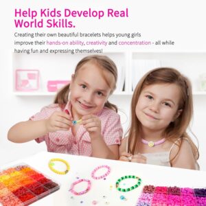 Friendship Bracelet Kit Concert Bracelets Merch, 14000pcs 48 Colors Clay Beads Bracelet Making Kit with Number Letter Beads Album Inspired Bracelets Gift for Girls Kids Teen Crafts Jewelry Making