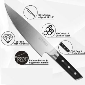 Japan Knives, Chef Knife 8" For Bigger Hand, Japanese Gyuto Kitchen Knife - Full Tang Pro Chopping Chopper- Forged HC Steel - Ergonomic Pakkawood Handle-2024 Gifts - Metadrop Series MTD06S