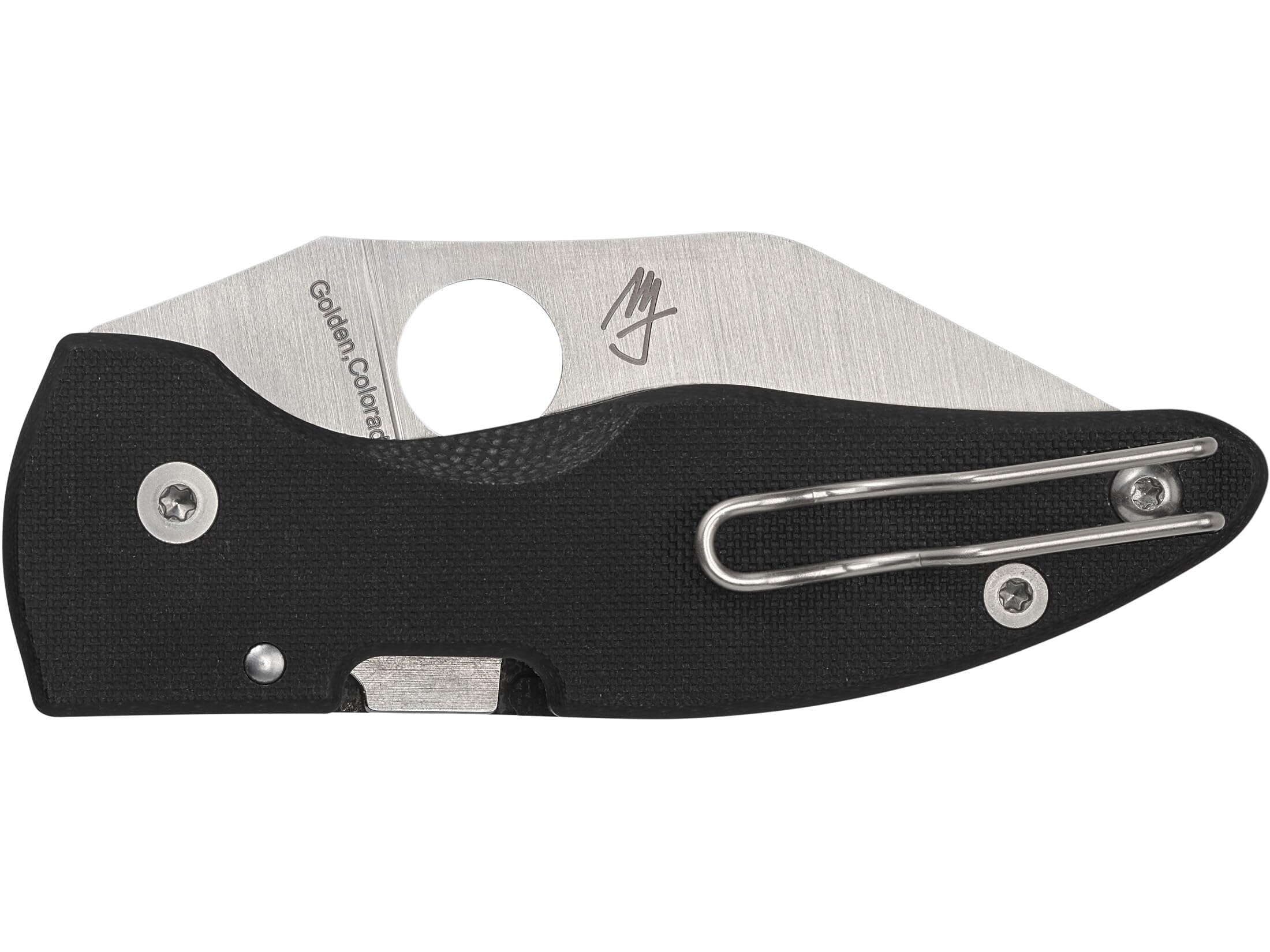 Spyderco Knives Microjimbo C264GP Black G-10 and CPM-S30V Stainless Pocket Knife