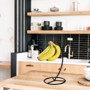 FFQ Banana Holder Stand,Banana Hanger Tree Stand Hook for Kitchen Countertop, Banana Hook Stand hold 15lb banana