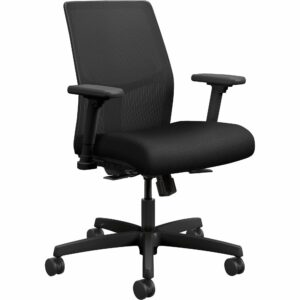 HON Ignition 2.0 4-Way Stretch Low-Back MESH Task Chair, Supports UP to 300 LB, 16.75" to 21.25" SEAT Height, Black