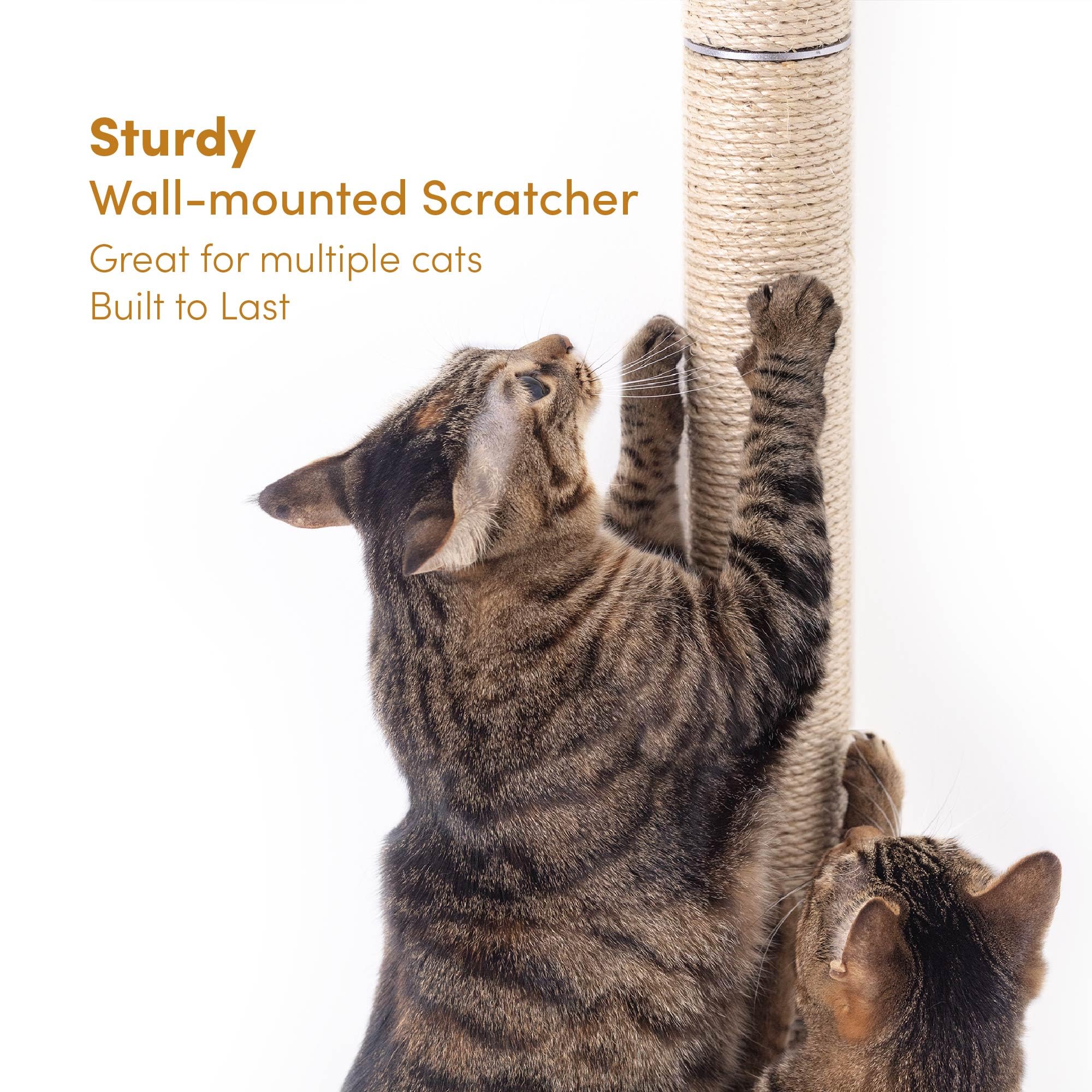 xympo 34" Wall Mounted Cat Scratcher, Sisal Scratching Post