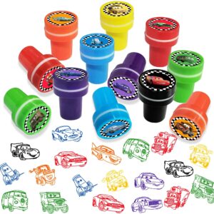 mleduy cars birthday party supplies, 24pcs cars theme stamper party favors, cars goodie bag stuffers for cars party decorations