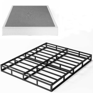 Daqutic Box Spring Queen，5 Inch Metal Box-Spring Only, Mattress Foundation, Heavy Duty Structure with Fabric Cover Metal Frame, Noise Free, Non-Slip, Easy Assembly