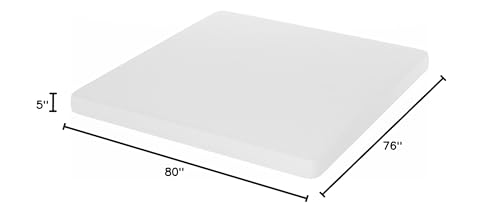 Furinno Tidur Cooling Gel Memory Foam Mattress, 5 Inch, King