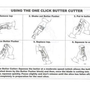 Kawphaqu Butter Cutter - Stainless Steel Hand Held Butter Cutter Slicer, Butter Slicer Dispenser Butter for Making Bread, Cakes, Cookies (Yellow)