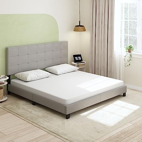 Furinno Tidur Cooling Gel Memory Foam Mattress, 5 Inch, King