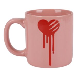 Bioworld Gloomy Bear Blood Splatter Heart 16 Oz Ceramic Mug