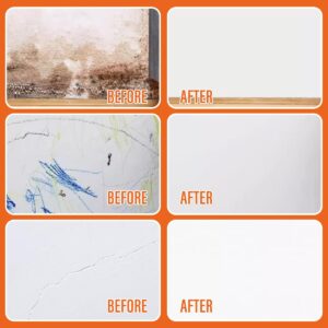 White Wall Paint, White Paint for Wall, Water Based White Touch Up Paint for Walls, Ceiling, Low Odor Small Roller Brush Wall Repair, DIY Wall Small Roller Paint (1 Pcs, 120g, White)