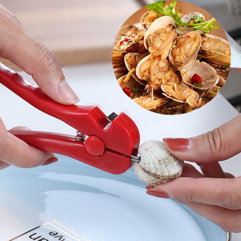 TorSor 2 Pack Clam Opener Tool Opening Knife Shucker with Beer Bottle Openers Function for Shell Shellfish Seafood Oyster Restaurant Party Picnic Kitchen