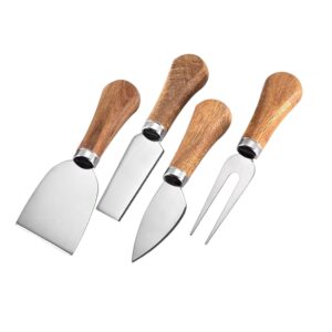 4 cheese knives set-mini knife, butter knife & fork