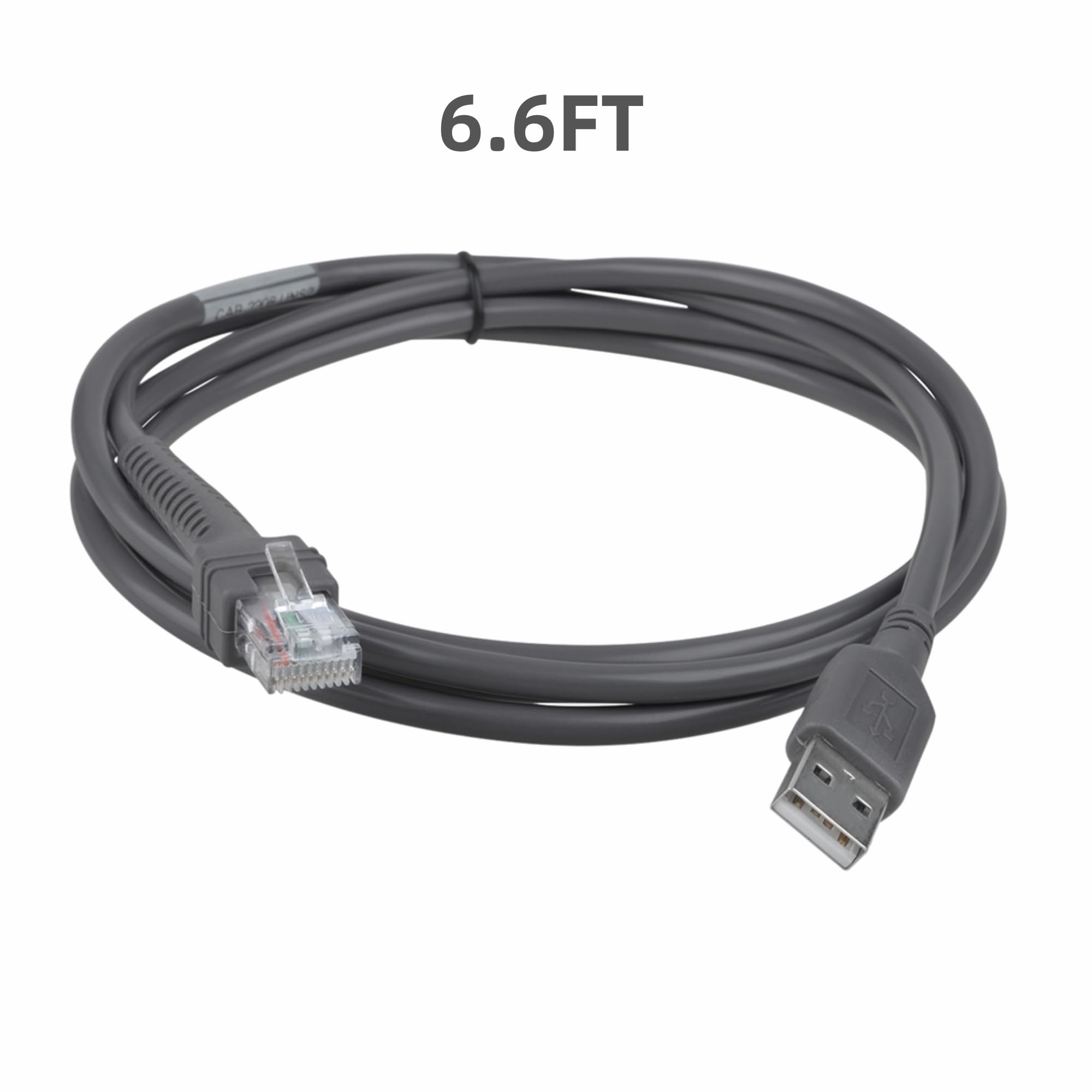 FITE ON 6.6ft USB Cable Cord Plug Wire Compatible with Symbol DS6878 DS9808 DS6708 Handheld Scanner