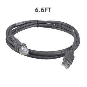 FITE ON 6.6ft USB Cable Cord Plug Wire Compatible with Symbol DS3478 DS3508 DS6607 Handheld Scanner