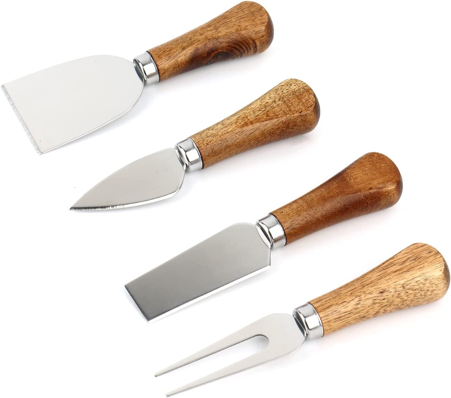 4 Cheese Knives Set-Mini Knife, Butter Knife & Fork