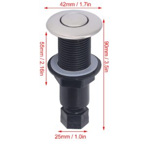 AYNEFY Garbage Disposal Air Switch,Stainless Steel Sink Top Garbage Disposal Air Actived Switch Button Waste Disposer Replacement Parts for Electric Water Heater Massage Bathtub