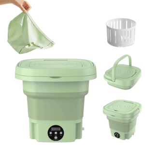 portable washing machine,high capacity mini washer with 3 modes,foldable deep cleaning half automatic washt suitable for washing small pieces of clothing, baby clothes,underwear,socks（green）