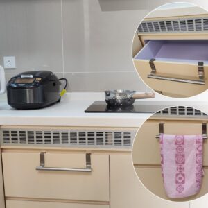 DS. DISTINCTIVE STYLE Kitchen Towel Holder Over Cabinet Door Towel Bar 2 Pieces Stainless Steel Kitchen Towel Hanger