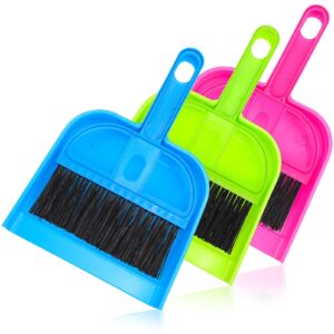 3 sets small broom dustpan handheld broom mini dustpan and brush cleaning tools mini broom and dustpan for kids whisk broom and dust pan small broom and dustpan small dustpan