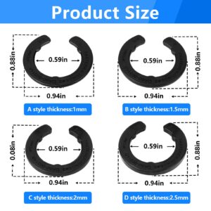 Alocs DA99-04158A Hinge Shim Refrigerator Door Height Adjustment Kits, for Samsung 3282540, DA60-00314C, PS6448337 AP5668209 Refrigerator Door Shims Replacement Parts, 4 Pieces of Different Thickness