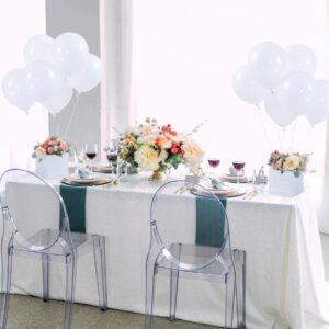 4 Set White Hot Air Balloons Table Centerpieces Decorations for Baby Shower Birthday Party Wedding Bridal Shower Table Decorations(Without Flowers)