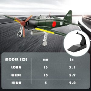 HANGHANG 1/72 Japan Zero Fighter Plane Model Metal Aircraft Model Military Airplane Model Diecast Plane Model for Collection or Gift