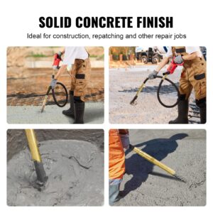 VEVOR Handheld Concrete Vibrator, 800W Electric Vibrator 13000 VPM, Electric Concrete Vibrating Tool With 6.6ft / 2m Shaft Rod, Portable Pencil Cement Vibrator Remove Air Bubble and Mix Concrete