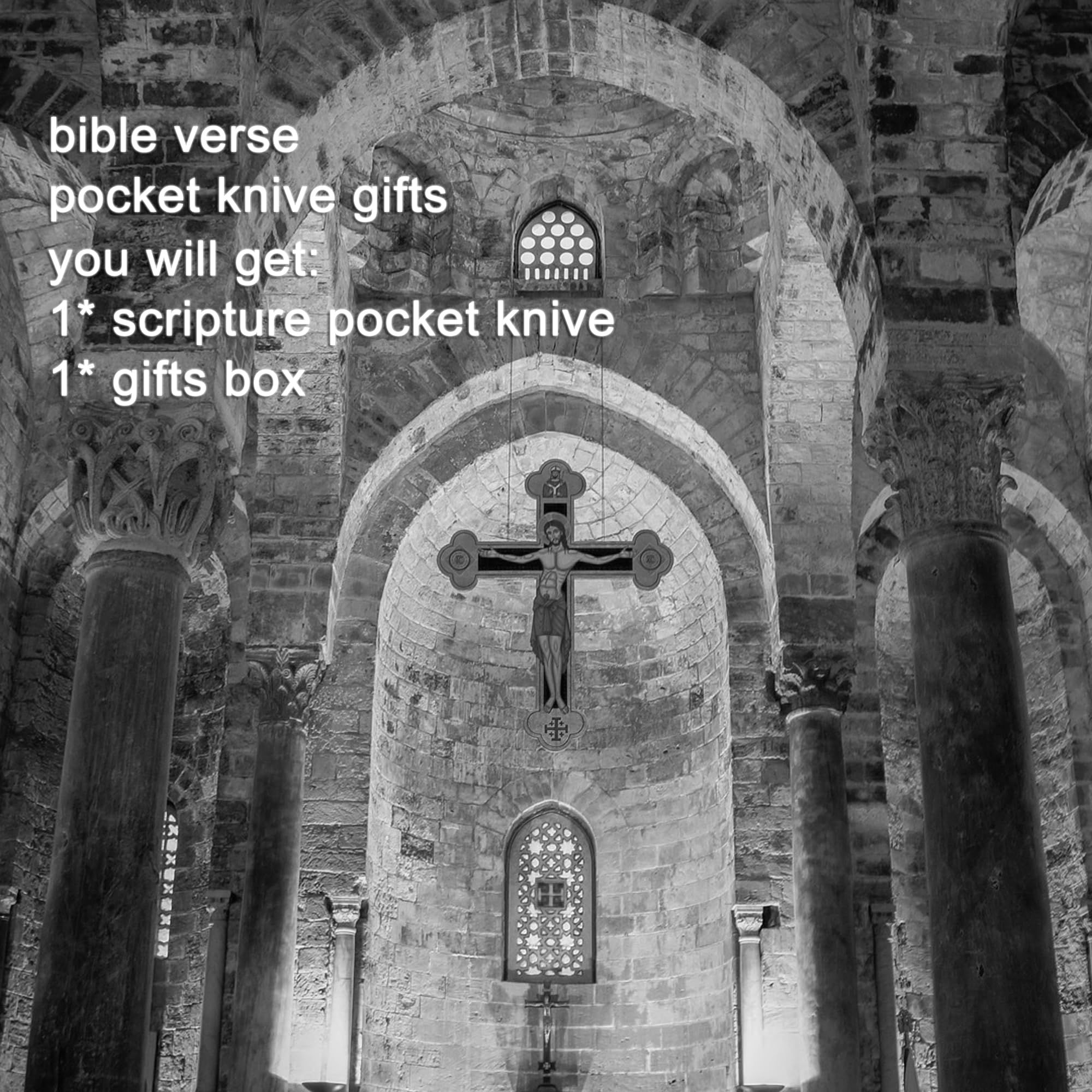 MRSLYFQH Christian Scripture Gifts Pocket Knive,Engraved Bible Verse Catholic Confirmation Baptism Gifts,Personalized Pastor Gifts (Confirmed in christ)