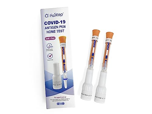 FaStep COVID-19 Antigen Pen Home Test (1 Pack, 2 Tests Total) - New Design