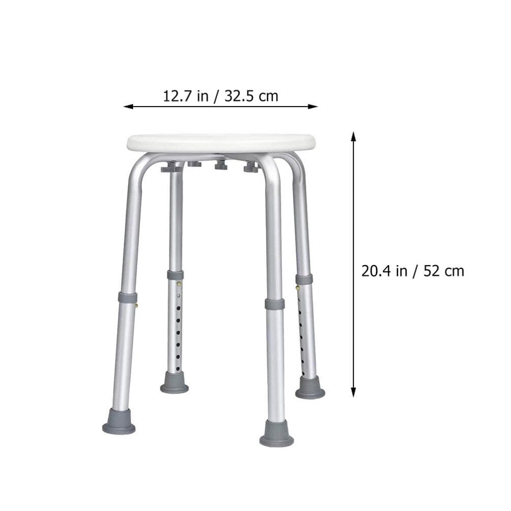 DOITOOL Shower Stool for Inside Shower, Adjustable Bath Chair Shower Bench Seat, 350lbs Bath Shower Stool Seat Bench, Handicap Bathroom Stool