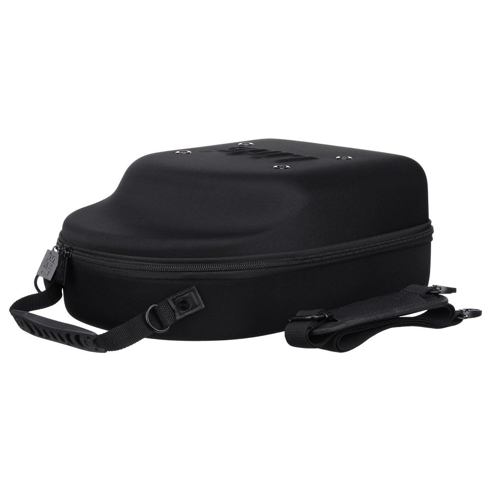 Lids Cap Luggage Container(Black Exterior & Interior) - Durable Storage for Baseball Caps, Hat Organizer Holder for 6 Caps, Hat Travel Case, Carrier