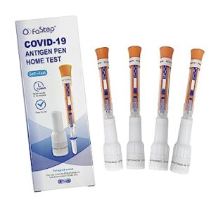 FaStep COVID-19 Antigen Pen Home Test (1 Pack, 4 Tests Total) - New Design