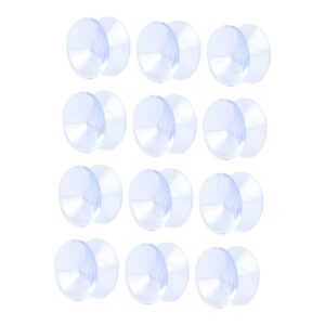 double sided suction cups, 12pcs clear silicone bumpers heavy duty desk glass suction cups 20mm double sided sucker pads bathroom suction cup hooks small suction cups